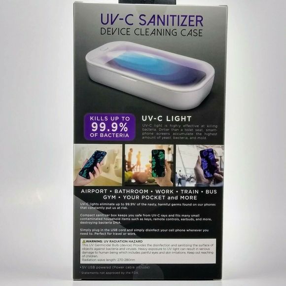 Phone Device Clean Case UV-C Light Kill Bacteria - Picture 2 of 8